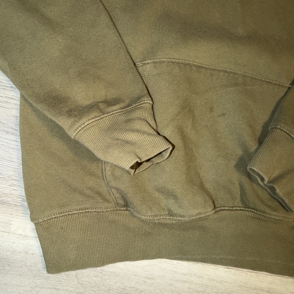 The North Face Logo Hoodie Men's M‎ Olive Green Pullover - Picture 5 of 8